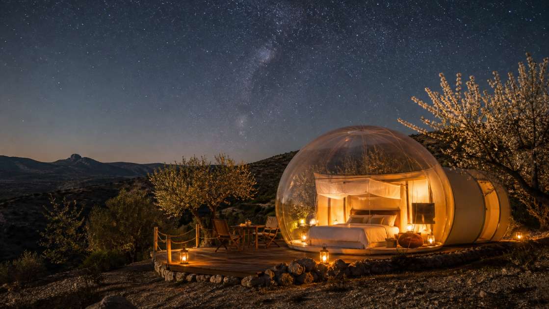 Burbujas en Murcia y Caravaca: planes para un fin de semana bajo las estrellas