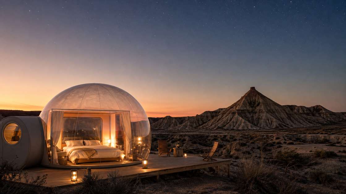 Casas Burbuja en Navarra y Bardenas Reales: Guía Completa para una Noche Mágica
