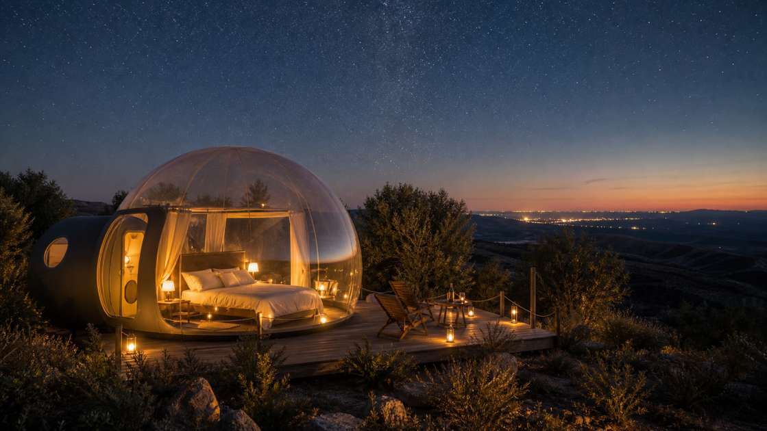 Dormir bajo las estrellas en Madrid: guía de hoteles burbuja y consejos